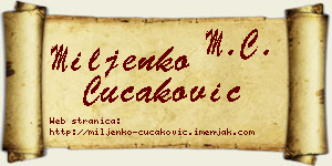 Miljenko Čučaković vizit kartica
